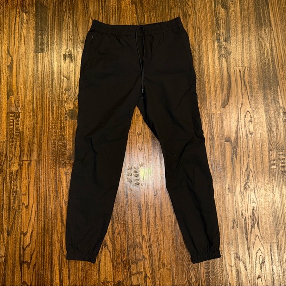 Banana Republic BR Sport Motion Tech Joggers Ankle Zip Black Size XS